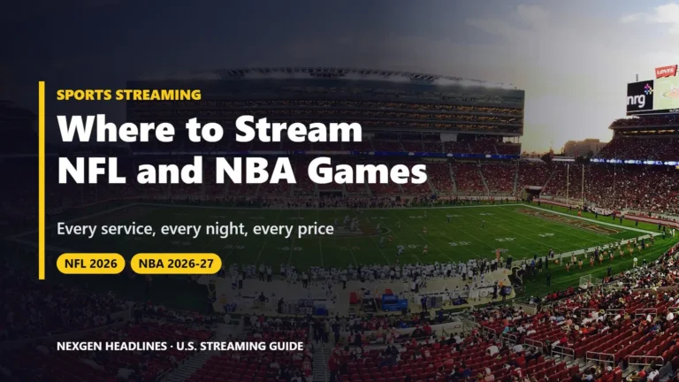 Where to stream NFL and NBA games in 2026